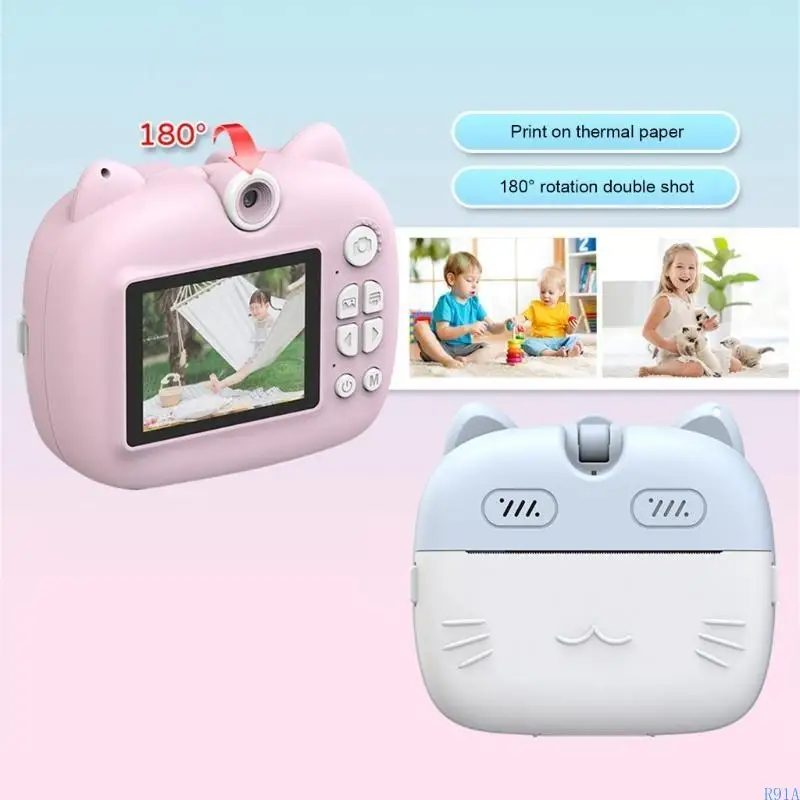 

R91A Interactive Children's Camera with Rotatable Lens and Multiple Shootings Effects
