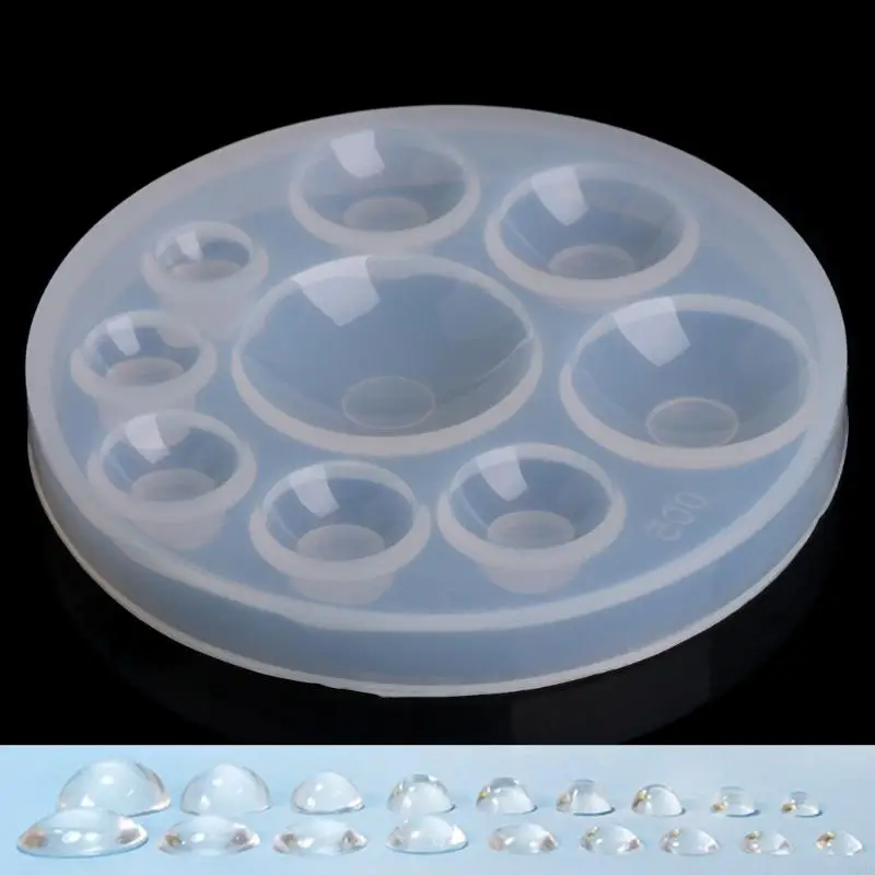 

1pcs Silicone Mold half ball Oblate Cabochon Pendant Resin Silicone Mould Handmade Tool Epoxy Resin Molds Jewelry Making