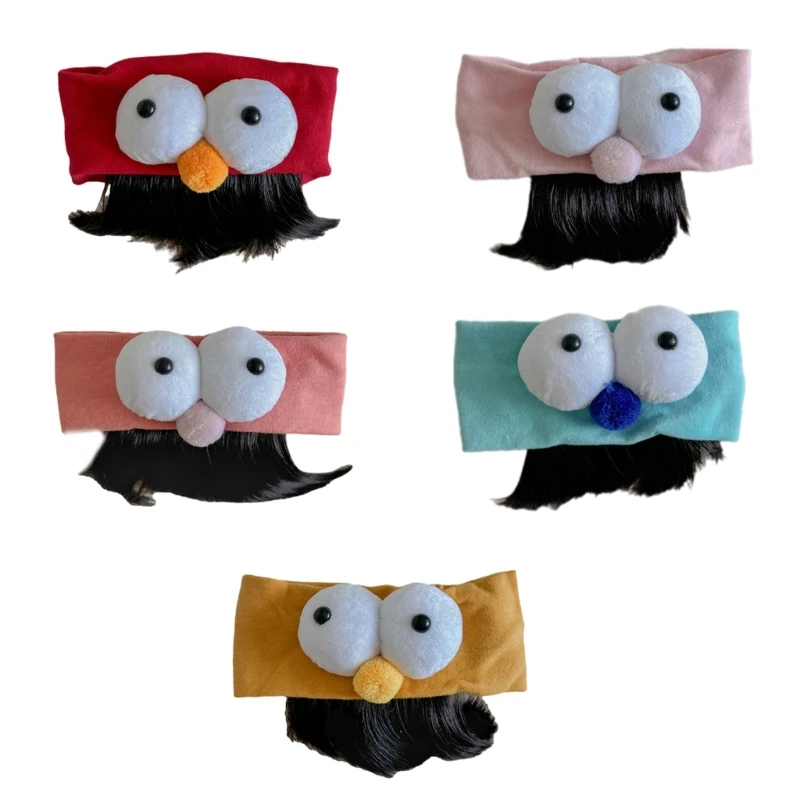 Funny Big Eyes Bangs Cosplay Headband Props for Baby Girls Hair Accessories