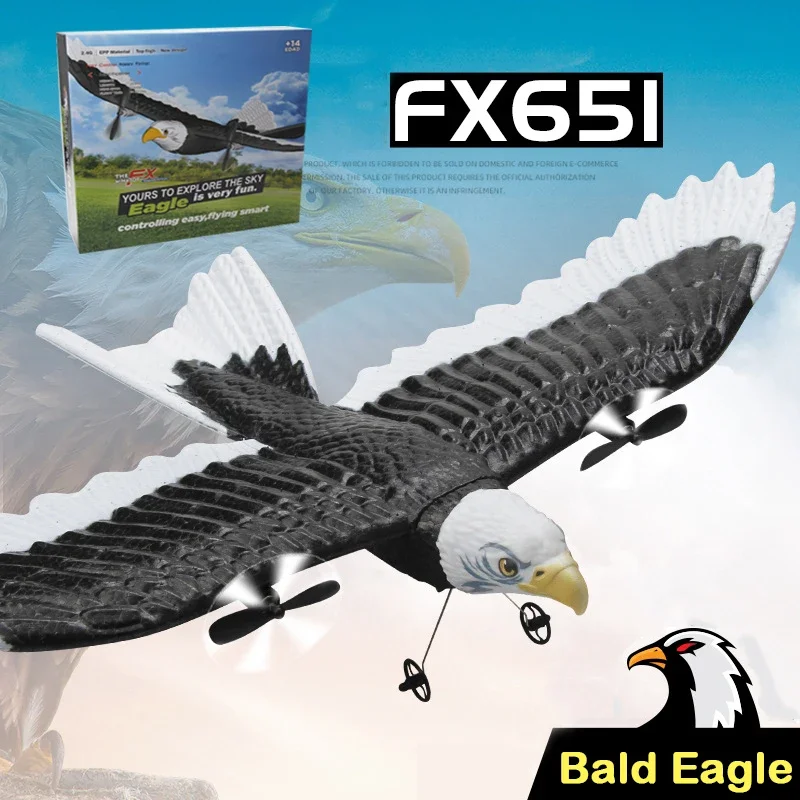 Cross Border Foam Toys FX651 RC Eagle Fixed Wing Aircraft Bald Head Eagles Glider Hot Selling Toys Gifts for Kids