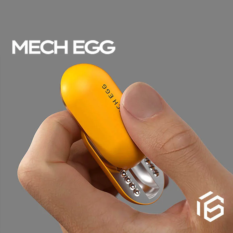 ミニメタルフィジェットスライダー、フィジェットEDCポケットストレス解消メカニカルエッグ、不安解消クールなデスクトイ、大人向けADHDギフト