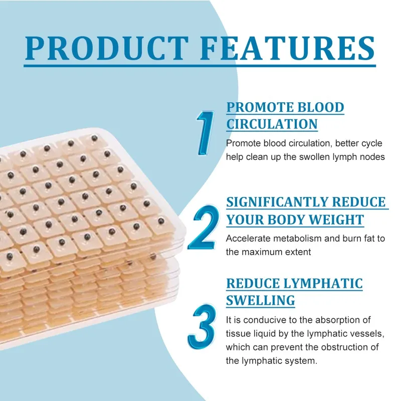 귀 경혈점 림프 패치, 림프 붓기 완화, 자오선 조각, 바디 케어, 건강 디톡스