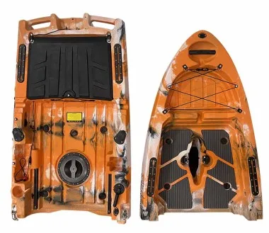 نمط محمول وقابل للفصل لصيد قوارب الكاياك بدواسة الزعنفة مع سطح ثابت