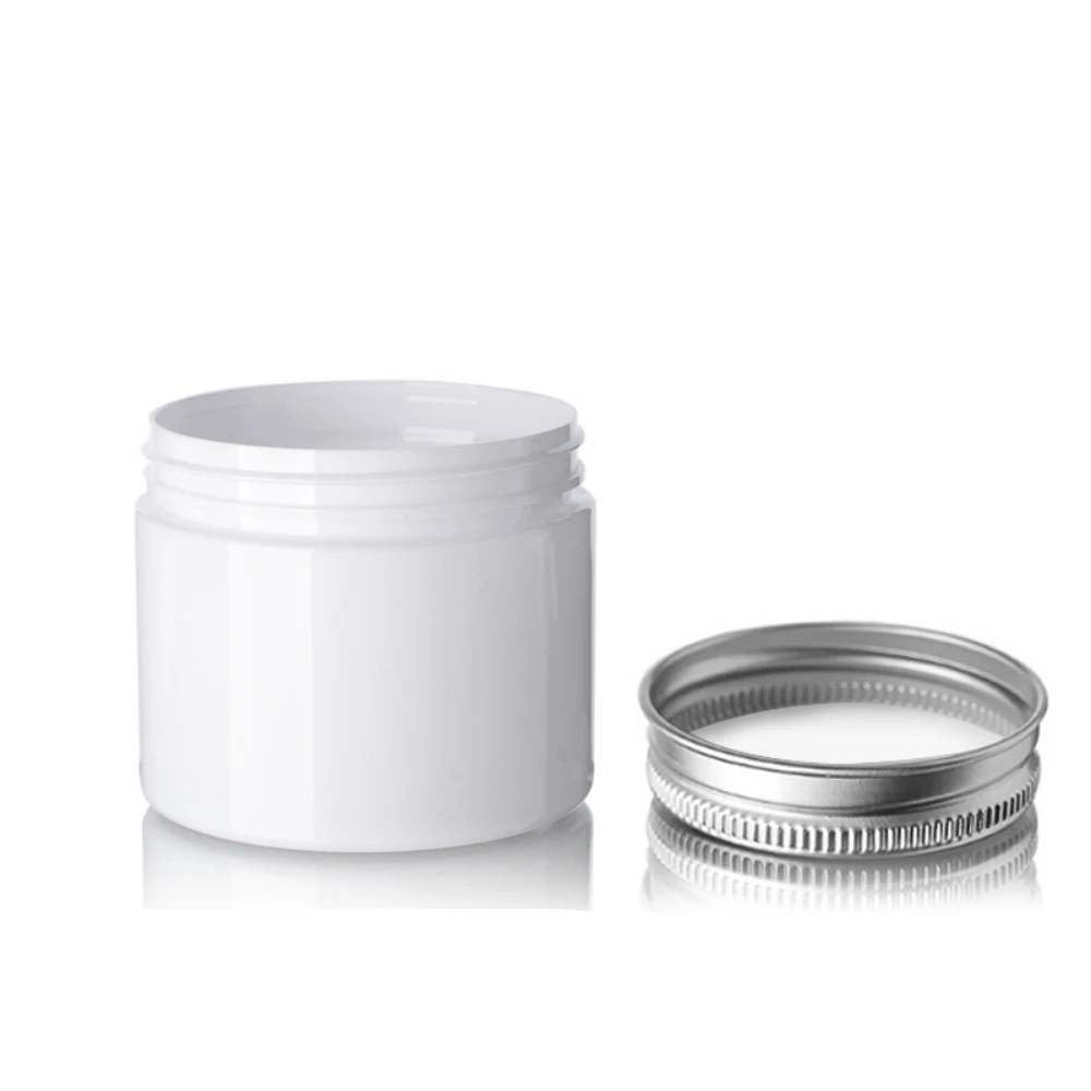 20pcs/lot 50ml-250ml Empty Cream Jar with Lid Plastic Makeup Cream Bottle Facial Mask Pomade Cosmetic Container Refillab