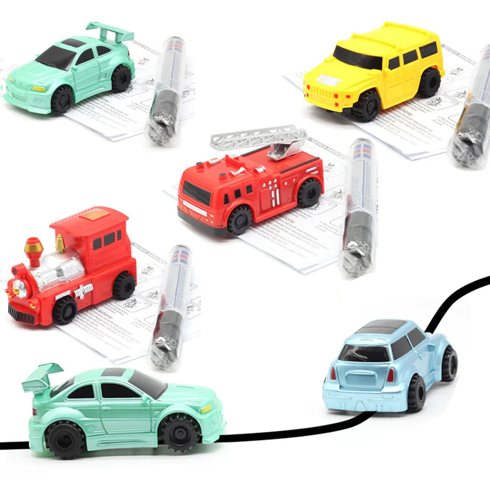 Creative Original Inductive Car Line Follower Magic Pen Toy Follow Any Line You Draw Xmas Gifts Educational Toy