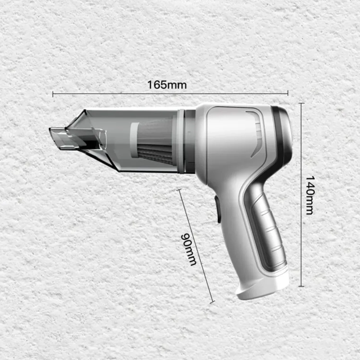 Handheld alta potência aspirador, carregamento sem fio, três-em-um, carro