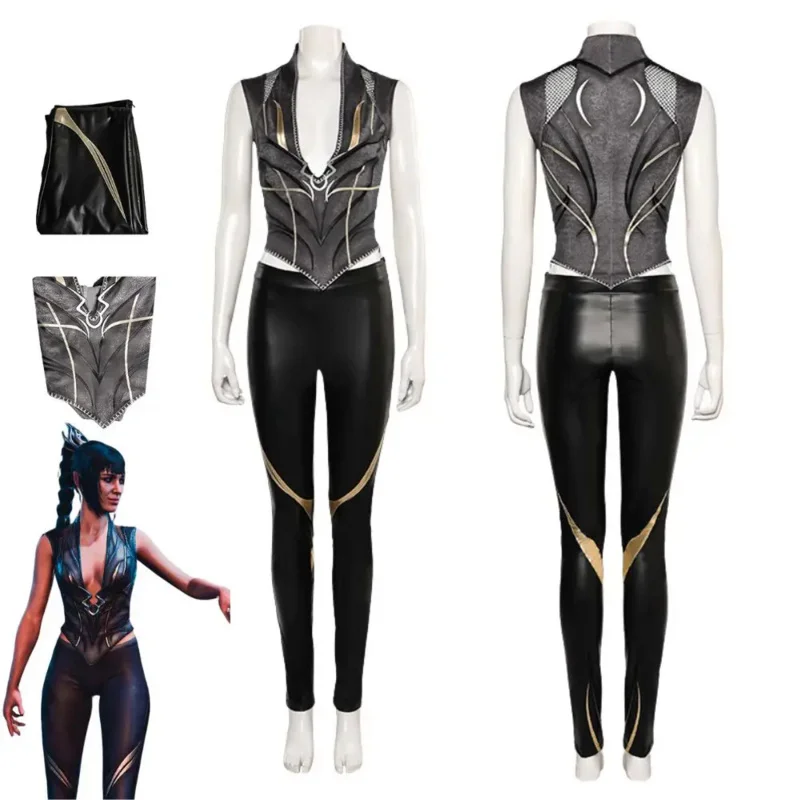 

Baldens Cos Gate 3 Cosplay Shadowheart Costume Fantasia Disguise Adult Women Leather Pants Outfit Female Halloween Carnival Suit