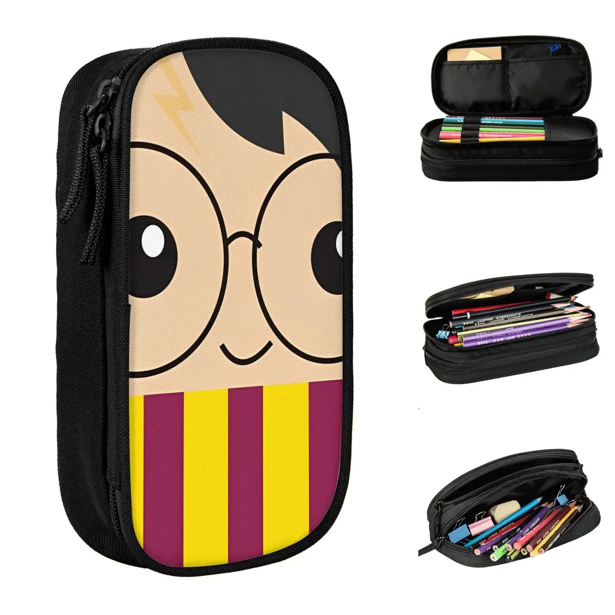 

Harries Movie P-Potters Magic World Pencil Case Pen Bag Student Large Storage School Supplies Gifts Pencilcases