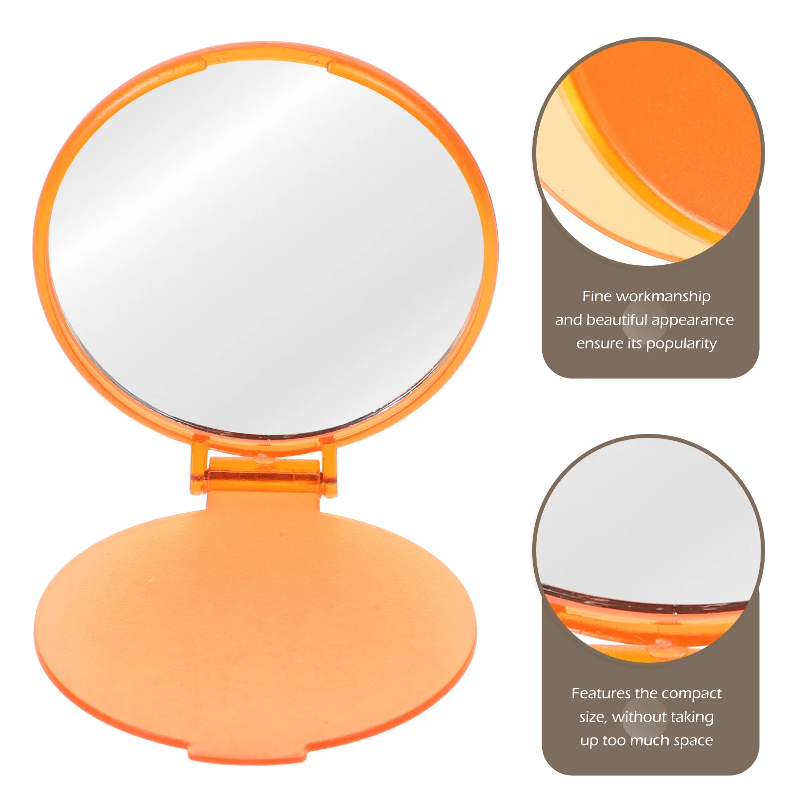 12 قطعة مرآة ماكياج مستديرة محمولة قابلة للطي مرآة صغيرة عالية الوضوح سطح أملس انعكاس واضح لجيب المحفظة في الهواء الطلق