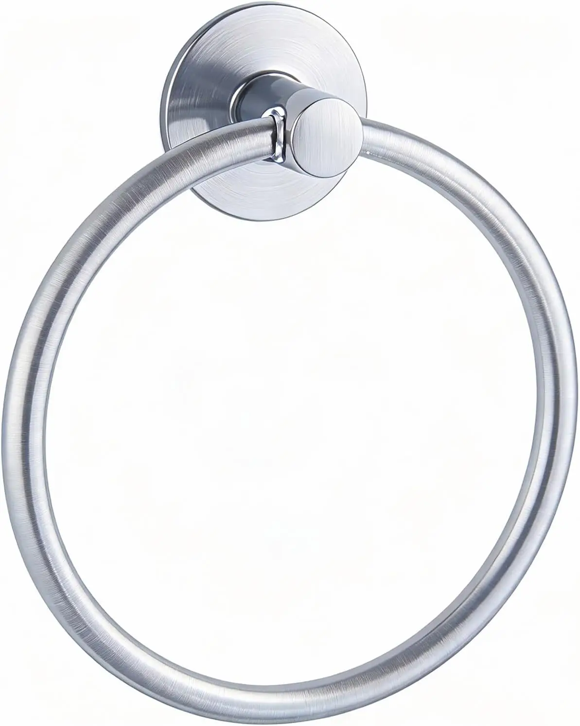 

Adhesive Towel Ring Wall Mount Hand Towel Holder SUS304 Stainless Steel Brushed Nickel for Kitchen Bathroom