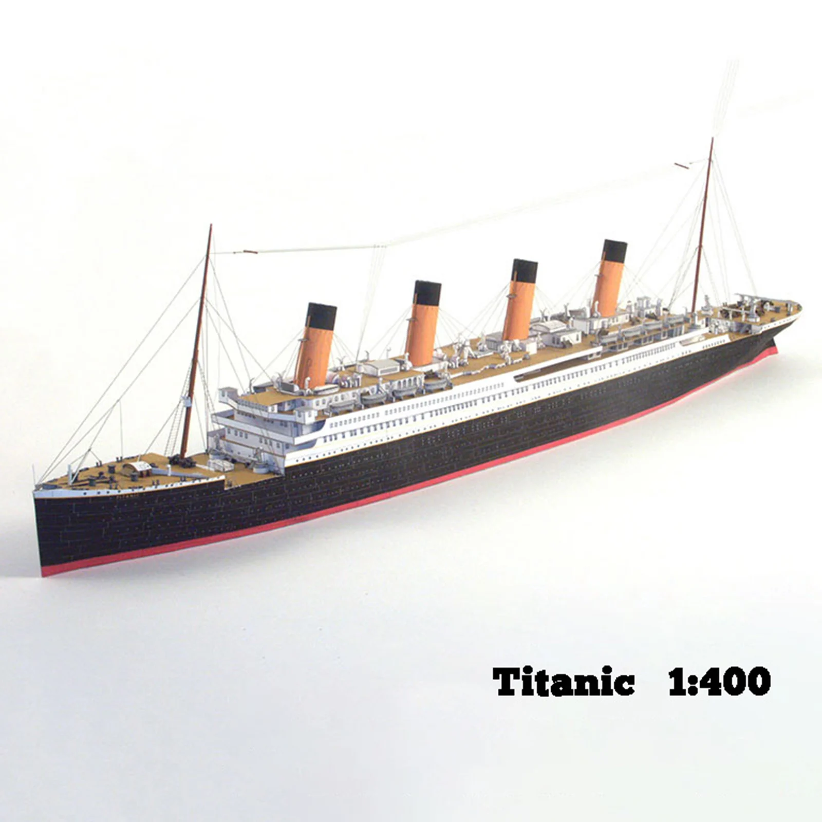 Exquisite 3D 1/400 British Titanic Ship Assemble Paper Model Kit Education Papercraft Toy for Kids Adults Office Decor Ornaments