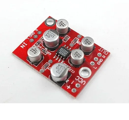 1PCS DC 5V-15V 12V AD828 Stereo Preamp Power Amplifier Board Preamplifier Module