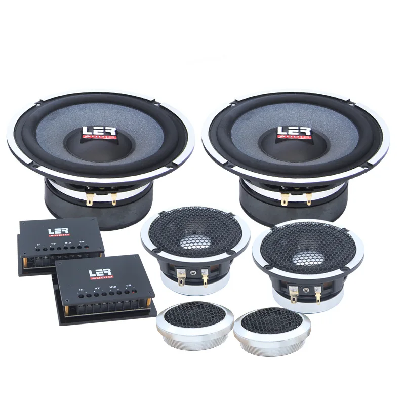 6.5 Inch 3-Way Component Car Speakers - 1.5" Tweeter + 3.5" Midrange for Car Audio Upgrade A-Pillar Mold view 2