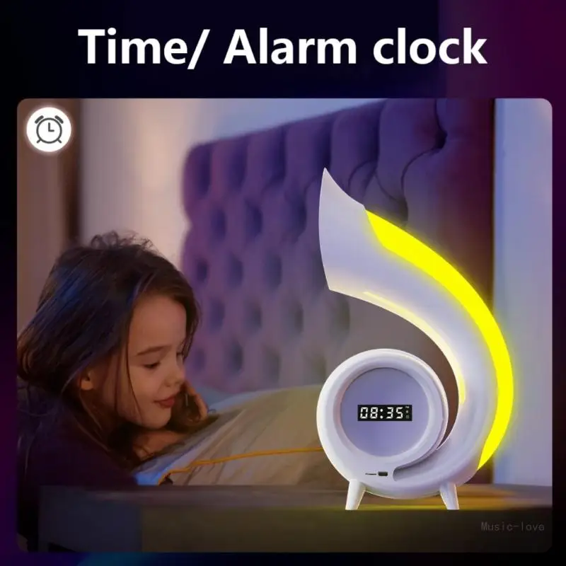 Loa không dây đa chức năng có đèn LED chiếu sáng tâm trạng 6 trong 1 Đèn khí quyển