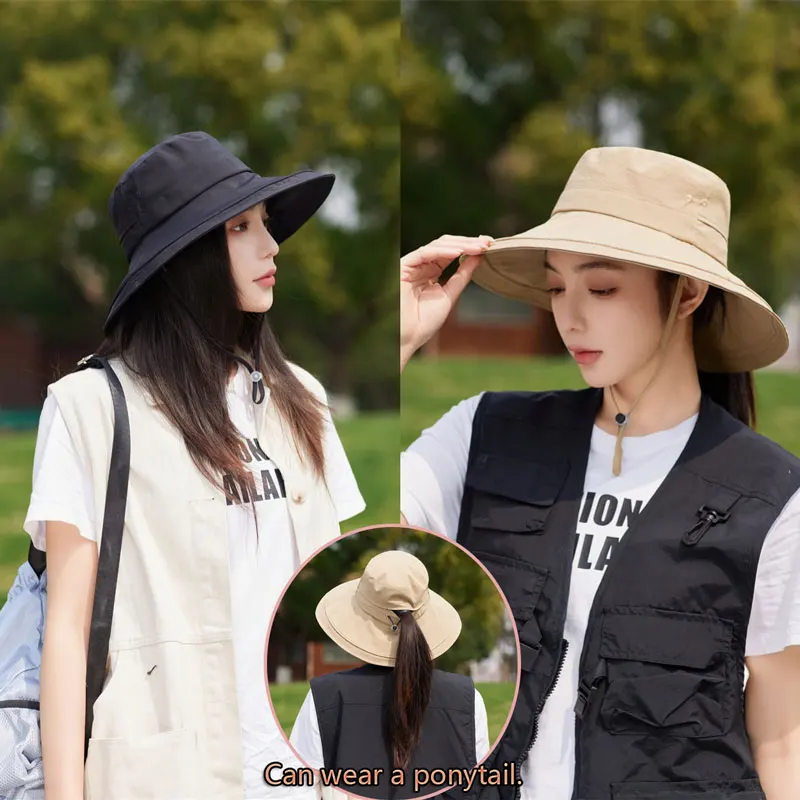 New Outdoor Hiking Sun Protection Fisherman’s Hat For Unisex Model, Summer Sun Hat, Large Brim, Men’s Sun Hat