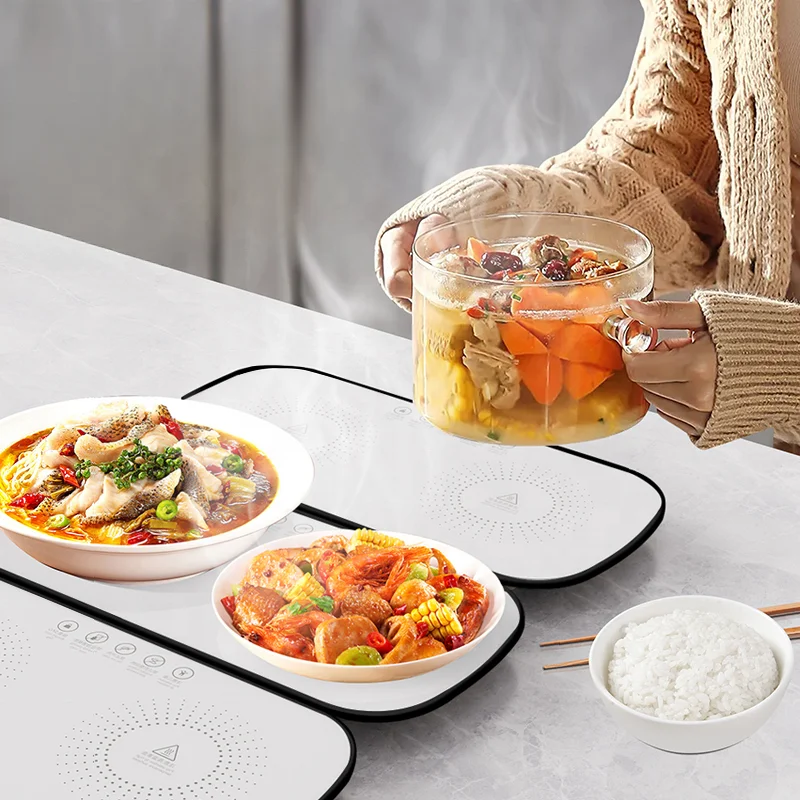 

Household electric food portable quick pad induction kitchen food heating tray