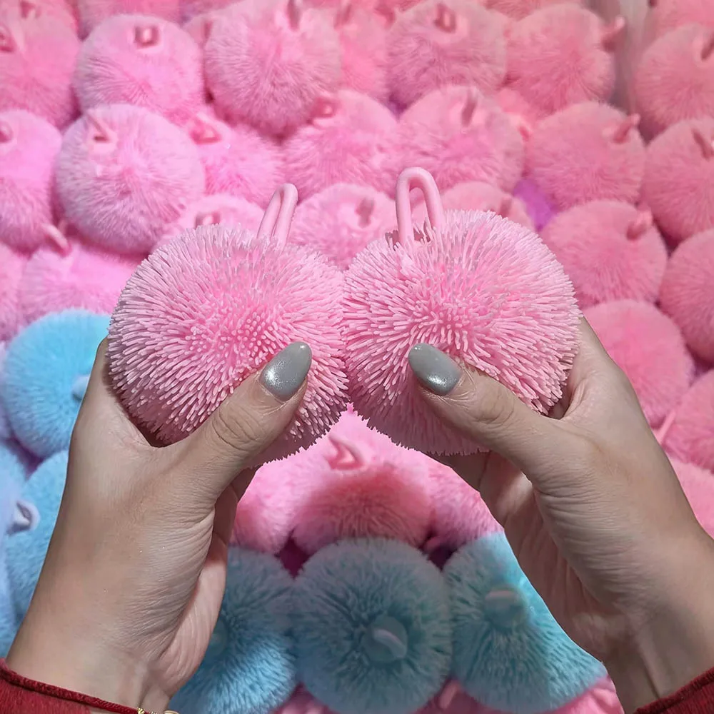 Shaped Crunchy Squeeze Ball Four Colors Soft Plush Toy Stress Relief Venting Toy Adults Birthday Gift Party Favor Bag