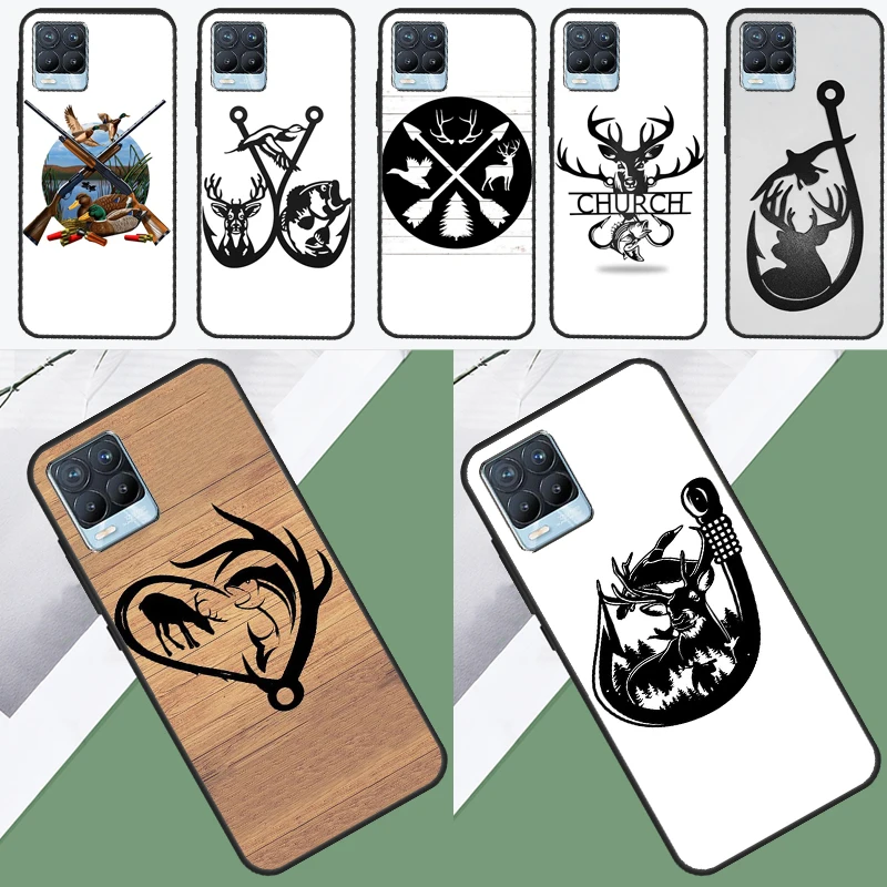 Hunting Animal Fishing Man Case For Realme 10 9 11 Pro Plus GT Neo 5 2T 3T C11 C15 C21Y C25s C30 C31 C33 C35 C55 Cover