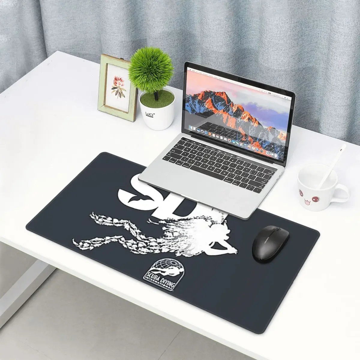 Large Mouse Pad Scuba Diving International (SDI)- Scuba Fish Diver Gamer PC Laptop Mats KeyboardAccessories Desk Mat
