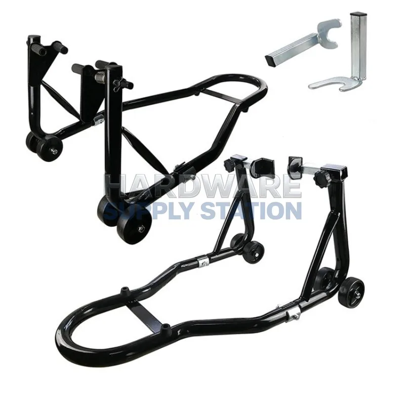 

Maintenance and repair of motorcycle parking bracket, portable motorcycle front and rear wheel lifting frame