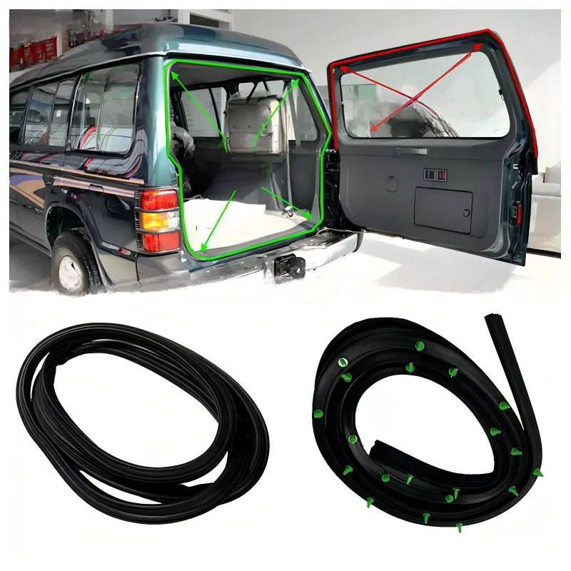 MB669336 MB669334 Tailgate Rubber Weather Seal For Mitsubishi Pajero V31 V32 V33 Montero 1992-1999 Rear Back Door Weatherstrip