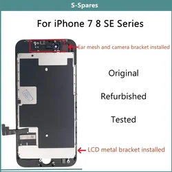 Official Original Screen Glass Replaced for iPhone SE3 7 8 Plus SE 2020, LCD Display Replacement, Tested, Glass Changed, A+++