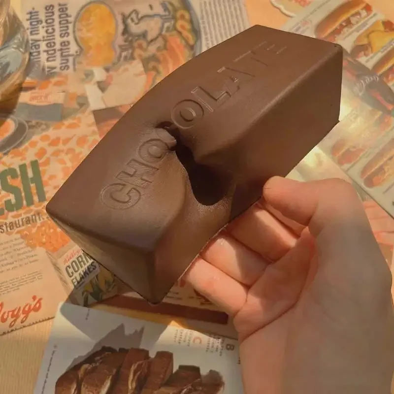 1PC Langzaam Stijgende chocolade Squeeze Squishy Zintuiglijke Fidget voor Stress Anti-Angst Hand Ontspanning Gift