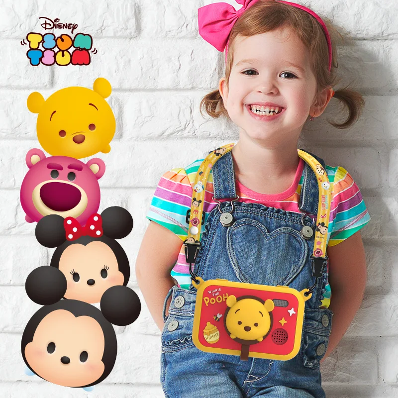 

Disney Children'S Camera 40mp High-Definition Cartoon Mini Digital Camera Mickey Minnie Winnie The Pooh Lotso Kids Toy Gift