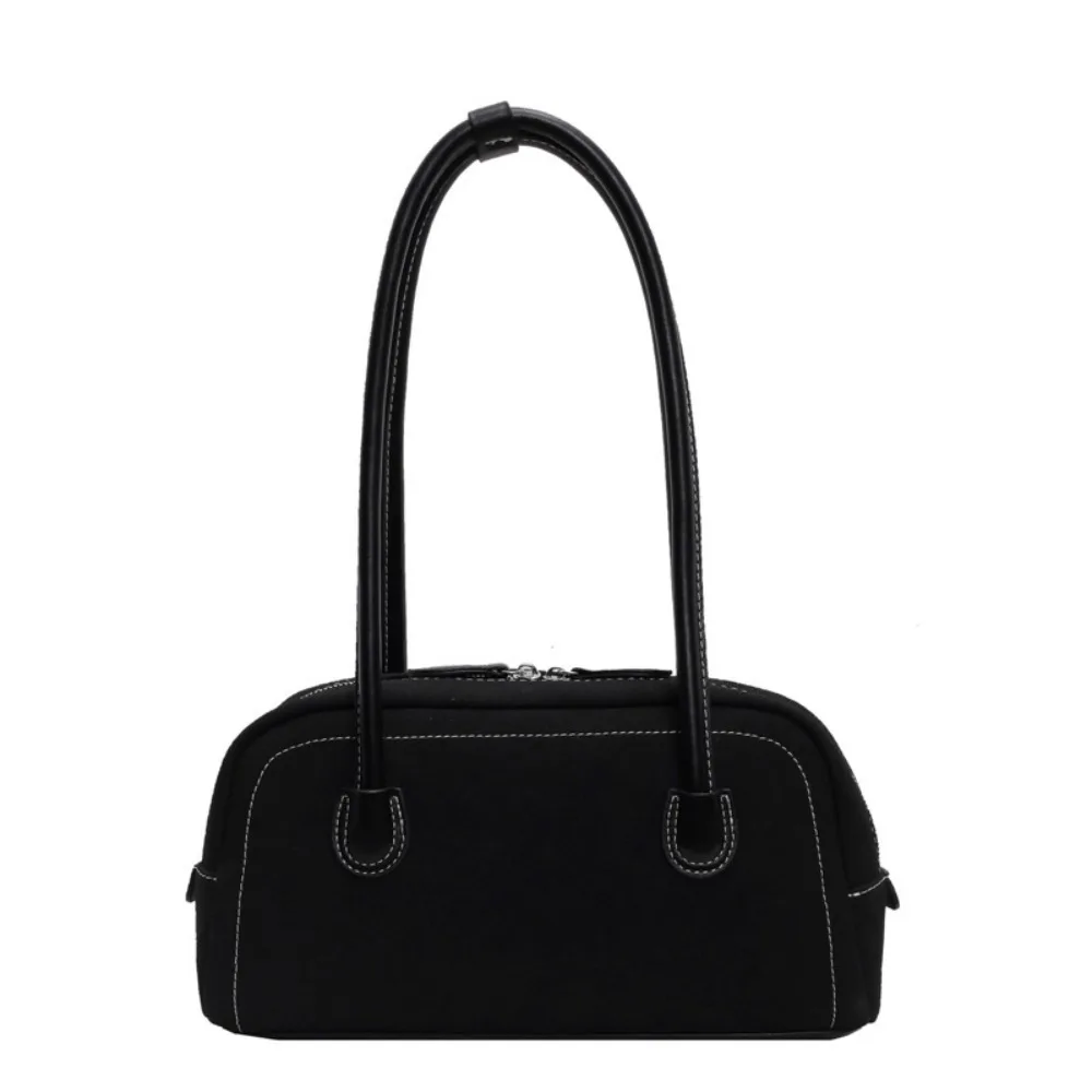 

Trendy Retro Faux Suede Bag Vintage Aesthetic Underarm Bag Large Capacity Handbag Single Shoulder Bag Commute