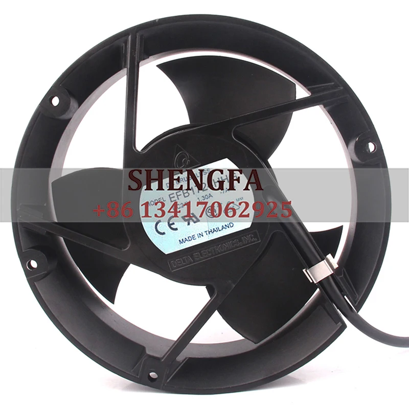 

Delta Case Fan Dual Ball Bearing EFB1724HHG 172*51MM 24V 0.77A/1.30A 17251 4-Wire Full Circle 3-blade Cooling Fan