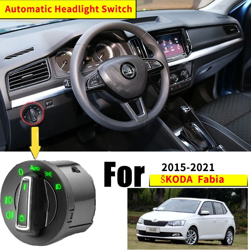 

Headlight Automatic Switch For Skoda Fabia Combi Tour MK3 NJ 2015~2021 2015 2017 2019 Car Accessories Upgrade Tuning Modificati