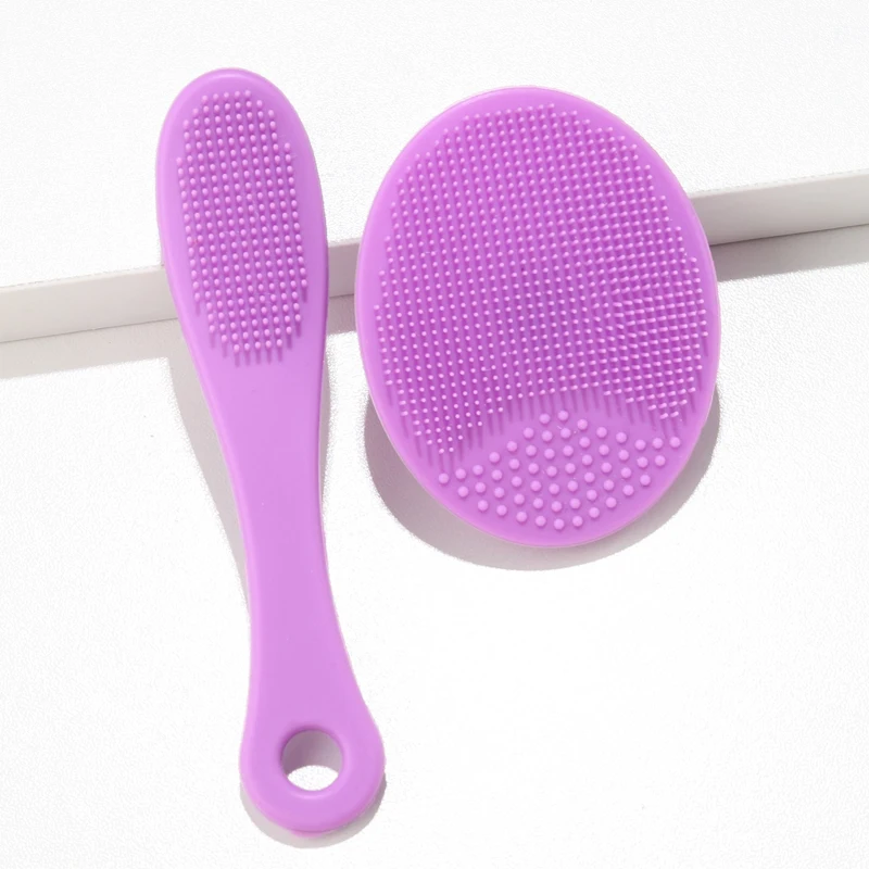 2 teile/satz Gesichts Reinigung Pinsel Schwarz Kopf Entfernung Pinsel Make-Up Gesichts Haut Entferner Anzug – Detail 13