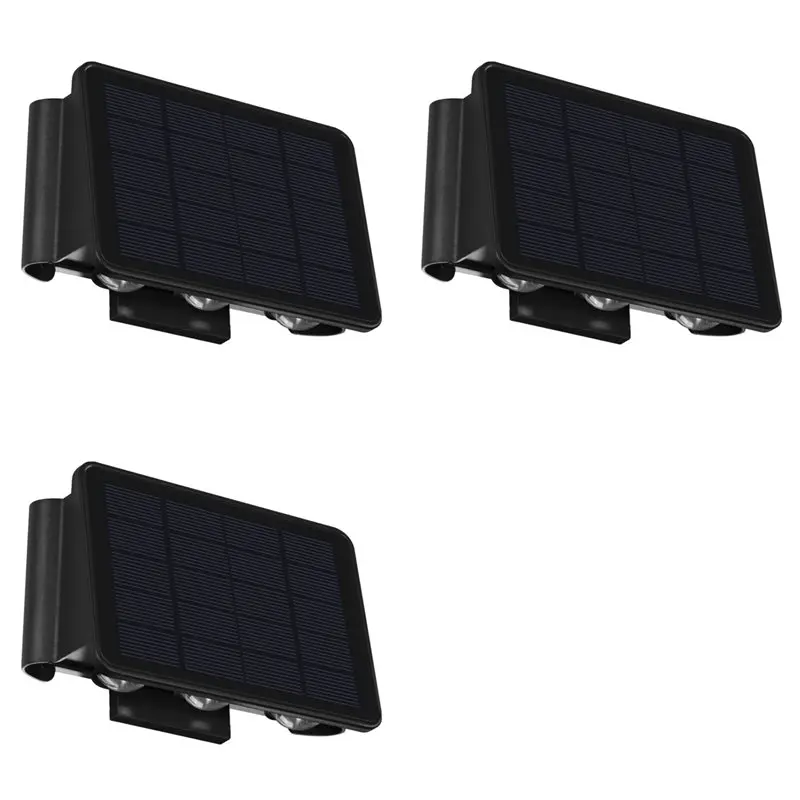 ABVG-3X Solar Wall Light Outdoor Up-Down Lighting LED Lamp Solar Wall Washing Lights For Courtyard Garden 5 Light