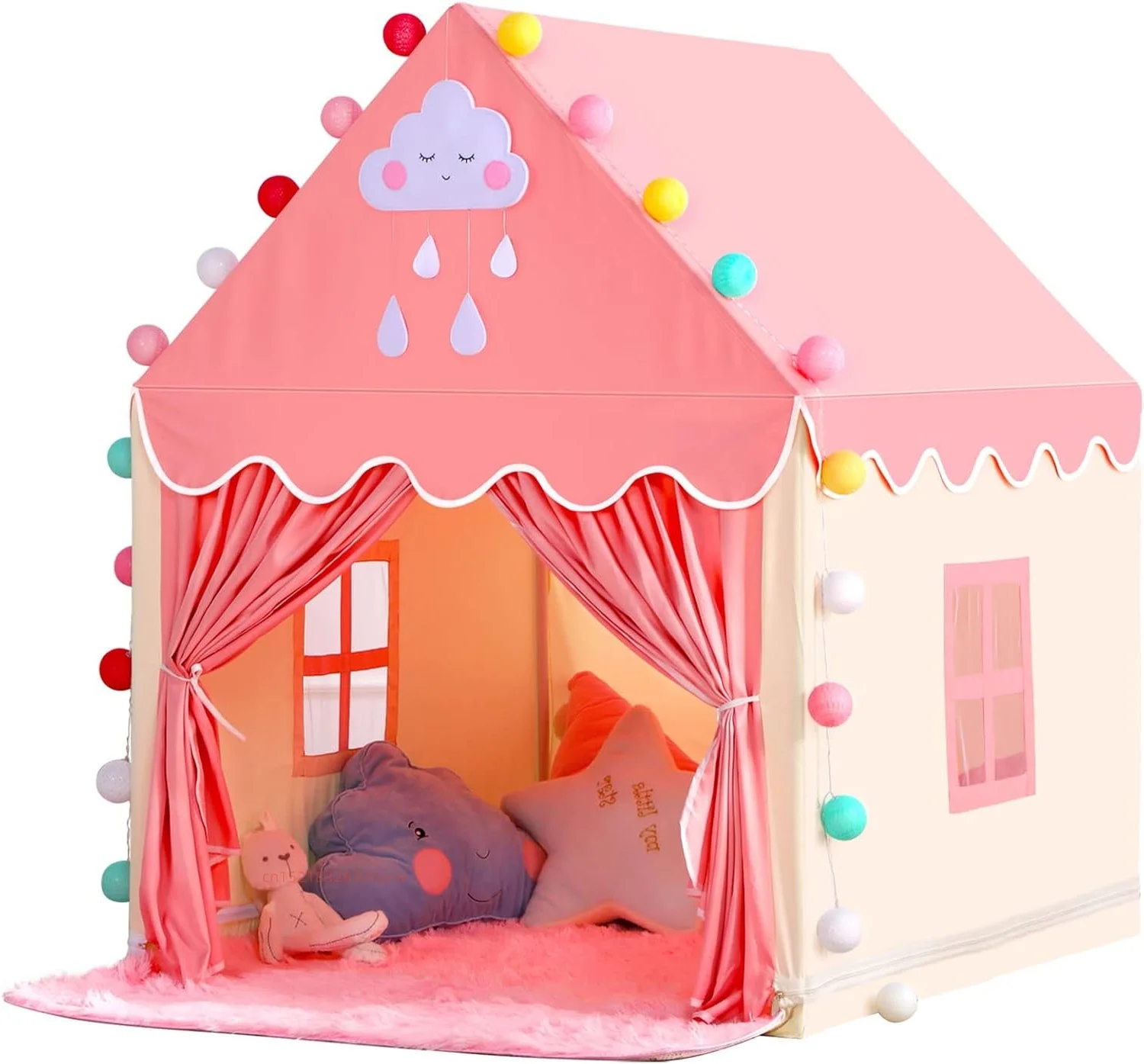 Toddler Playhouse Girls Princess Castle Play Tent  Toys for Children Indoor and Outdoor Games Large Folding Kid Toys Tent