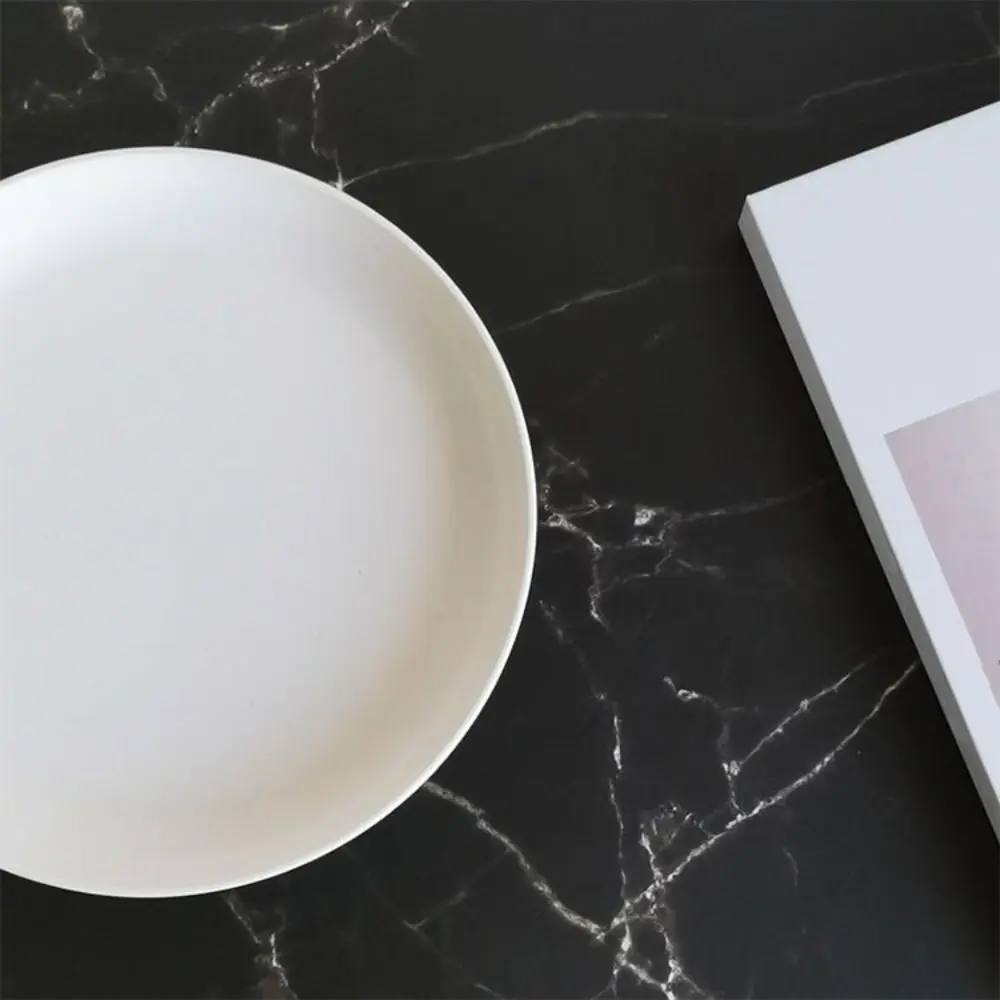 

Aromatherapy Use Nordic Fruit Storage Tray INS Minimalist Serving Tray Black White High Foot Sundries Organizer Cooking Plate