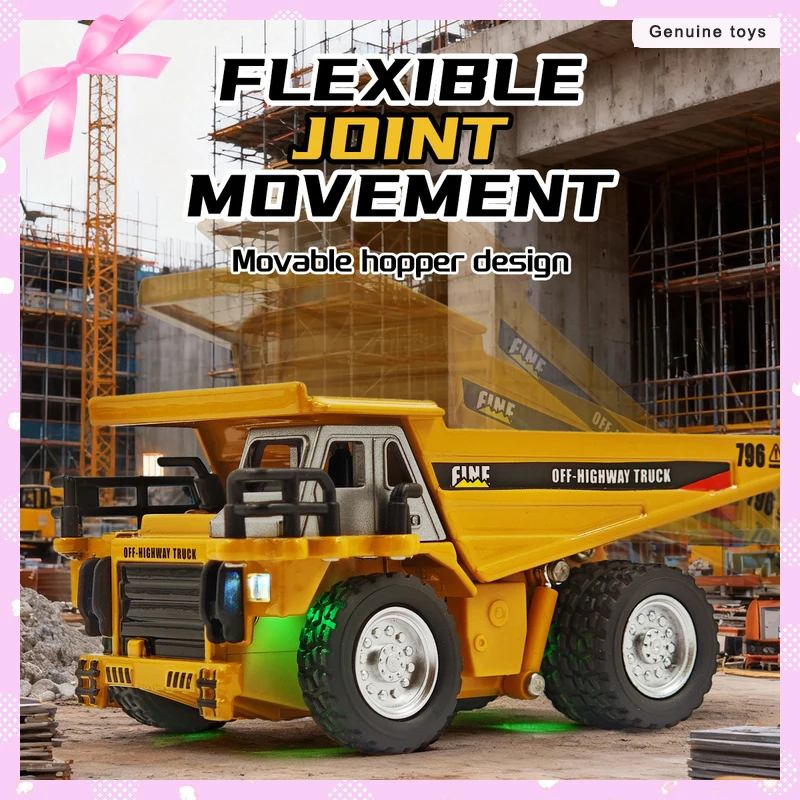 

2025 Hengguan Remote Control Car New Mini Remote Control Engineering Car Alloy Multi Functional Truck 1:64 Remote Control Toy