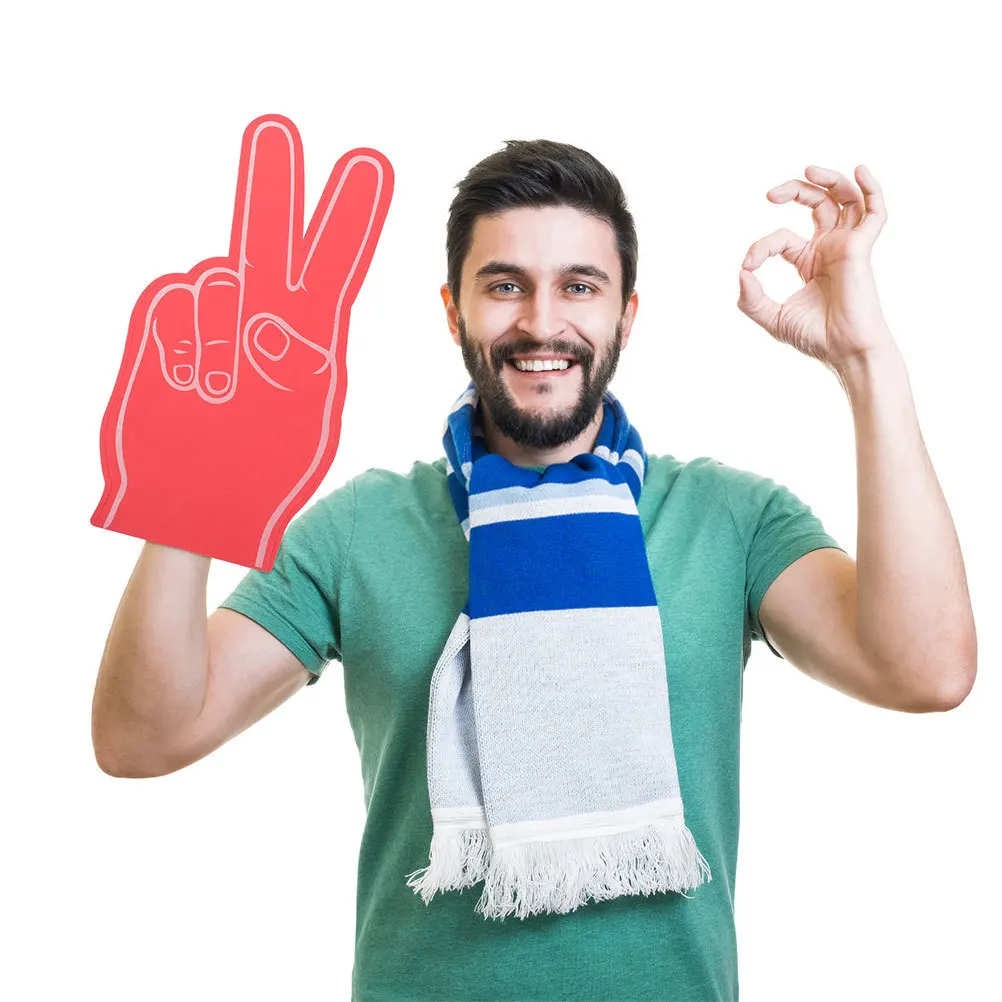 

6Pcs Foam Fingers Made of Eva Foam Hands for Cheering Sports Events Team Spirit Gifts Cheerleader Party Accessories