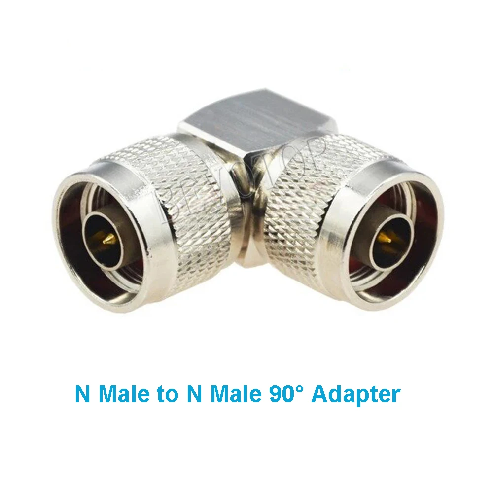10PCS N Male/Female to N Male/Female Right Angle Adapter N Type 90 Degree RF Coaxial Connector Copper Nickel Plated Plug Jack