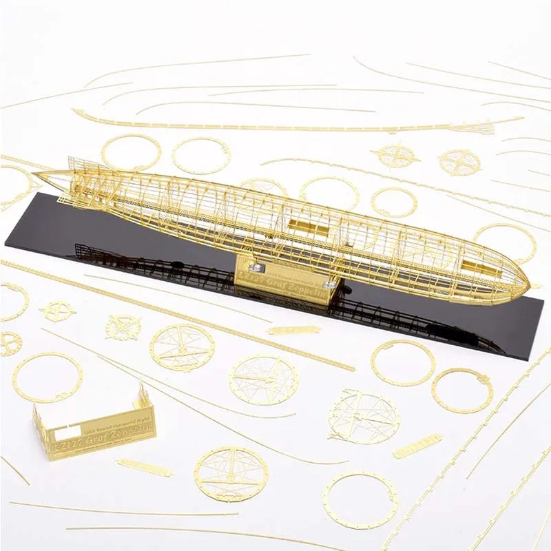 1/1000 German Graf Zeppelin Airship Brass PE Detail DIY Puzzle 3D Three Dimensional Assembly Metal Structure Model Toy Xmas gift