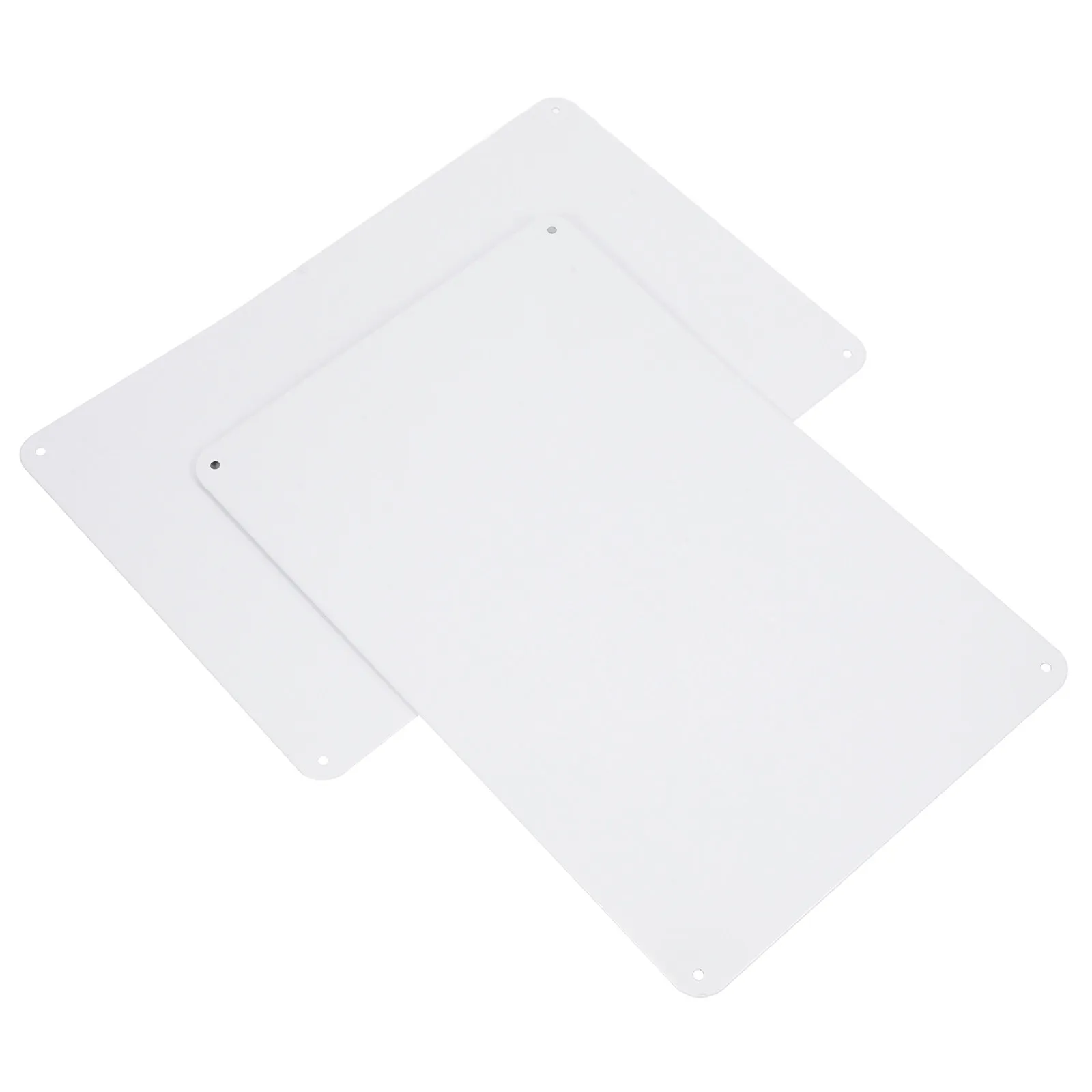 2Pcs Blank Metal Signs for Sublimation Yard Markers Storefront DIY Projects Metal Sublimation Sign Blanks Tinplate Pre-Drilled