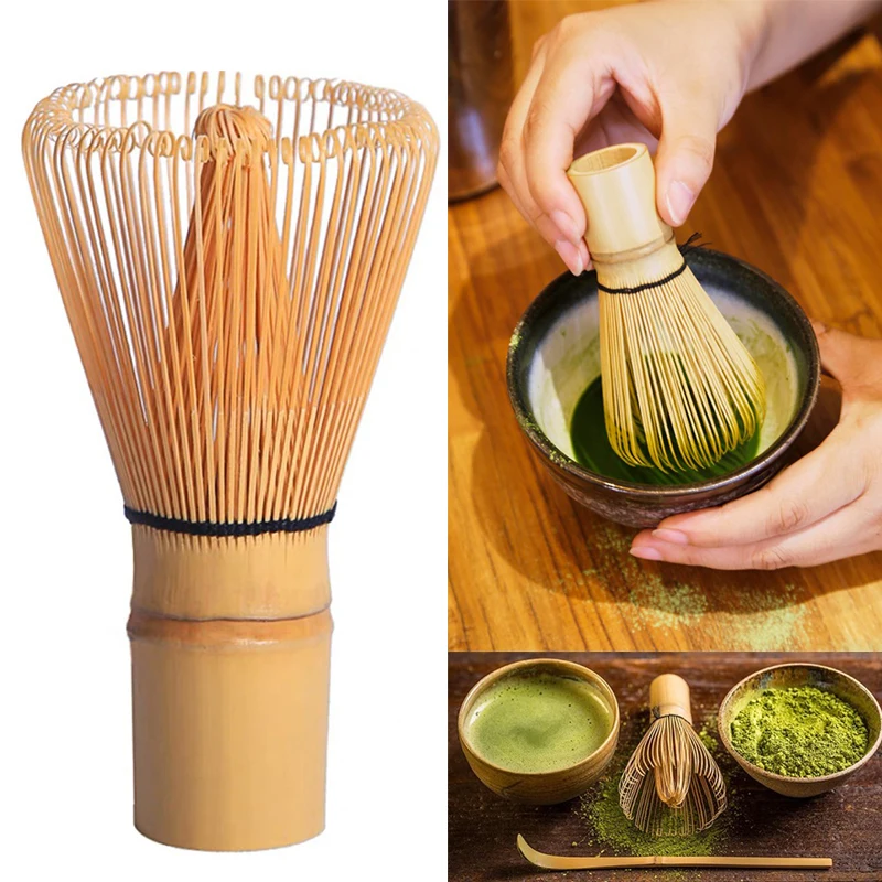 Batidor Matcha de bambú, cepillo para mezclar té verde Matcha, herramienta de té japonés, cepillo Matcha, accesorios de cocina de bambú CJTZ002