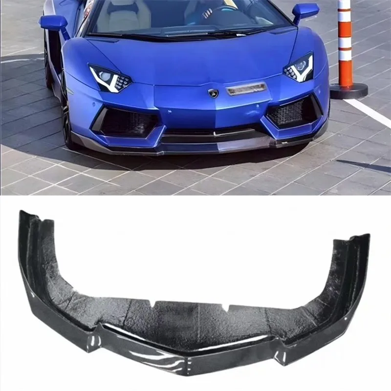 

For Lamborghini Aventador LP700 LP720 ReaI Carbon Fiber Front Bumper Lip Spoiler Kit