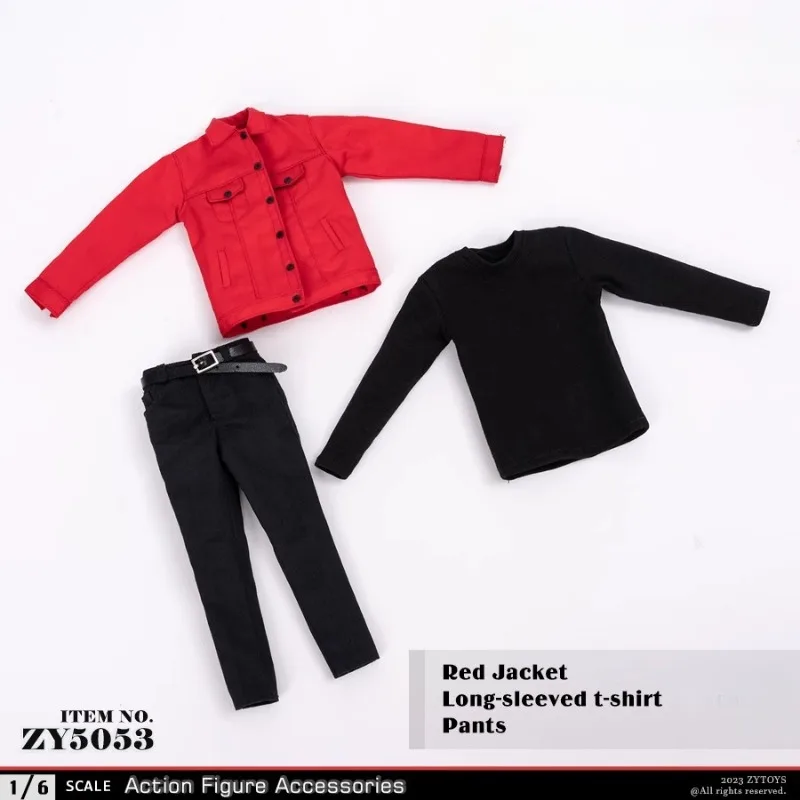

ZYTOYS-1/6 масштаб ZY5053 игрушки мужской красный комплект одежды модель одежды для 12 дюймов фигурки тело куклы аксессуар