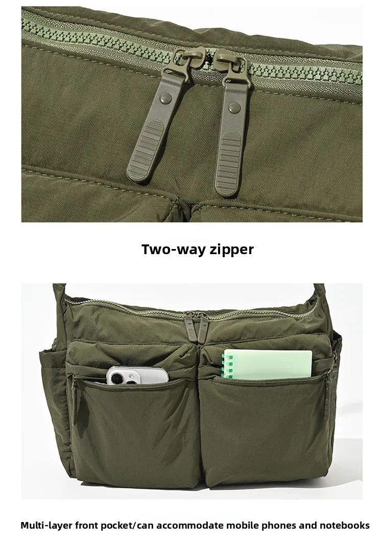 Top Quality Thickened Casual Messenger Bag, Single Shoulder Bag Large Capacity Laptop Bag, Multi Pocket Sports Bag for Men Women