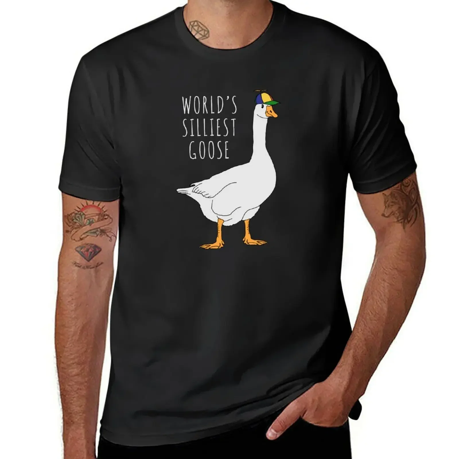 World’s Silliest Goose T-Shirt oversized graphic tee for a boy rapper graphic tees tops men tshirt