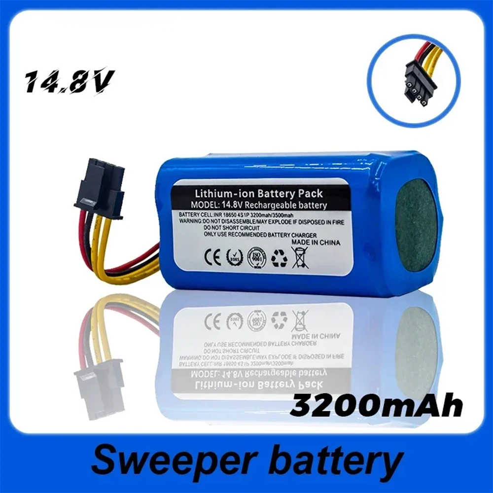 

14.8v 3200mah Battery for LIFERO RX9 360 S5 S7pro T90 Robot Vacuum Cleaner Battery 14.8V 3200mAh Li-Ion Replacement Battery