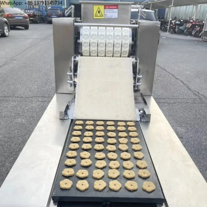 2026-Hot Selling Small Scale Automatic Cookie Roller Maker Machine Biscuit Form Machine Home Use Food Shops Motor Bearing