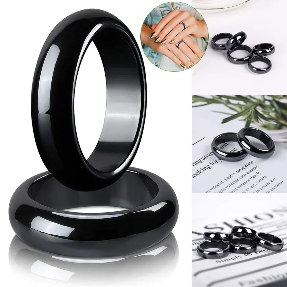 Gifts Jewelry Men Fashion Magnetic Rings Hematite Rings Magnetic Therapy