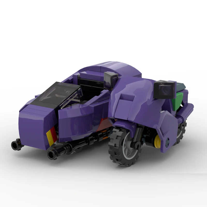 Modelo de coche de Anime Popular, ladrillos de construcción MOC, vehículo especial enmascarado, tecnología Modular, regalos, vacaciones, montar, traje de juguete para niños