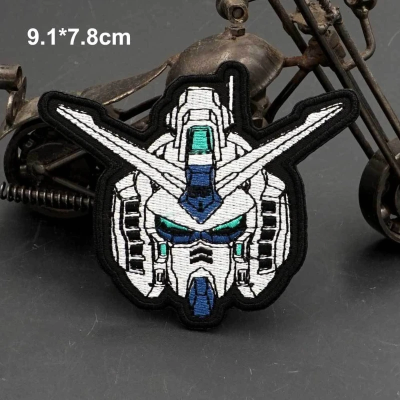 Embroidered Arm Patch Planet Mobile Suit Gundam Series Personalized Velcro Morale Patch Functional Backpack Enamel Color Patch view 5